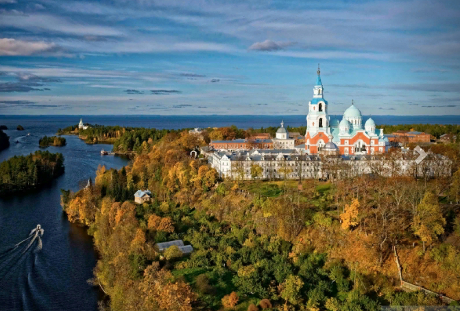 Валаамский монастырь фото сверху