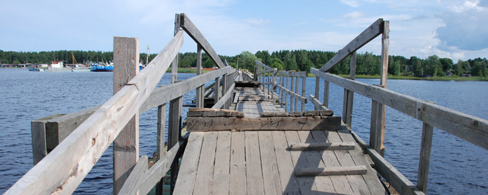 Деревянный мост через Вуоксу, Приозерск