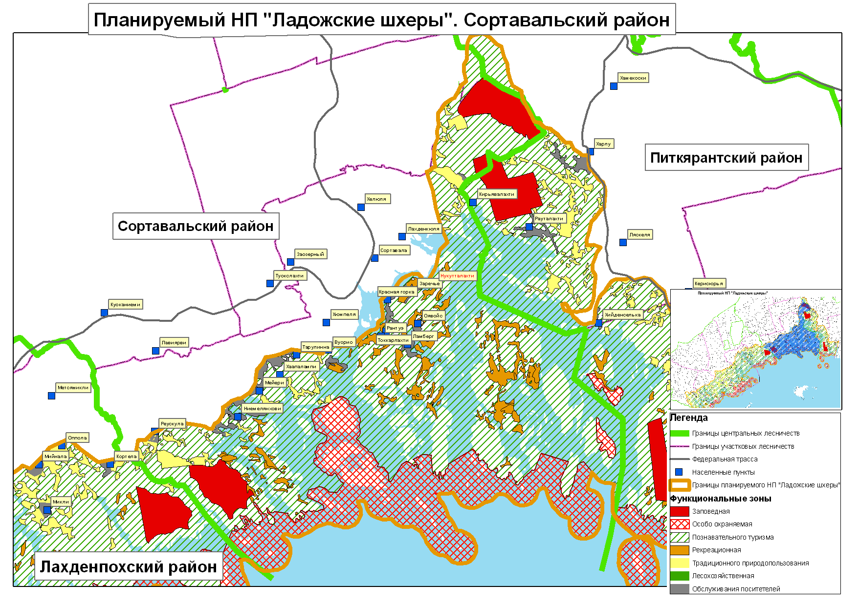 Карта питкярантского района